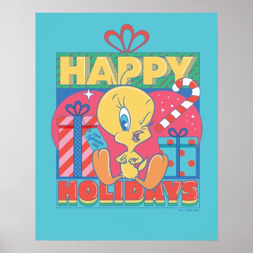 LOONEY TUNES  TWEETY Happy Holidays Poster