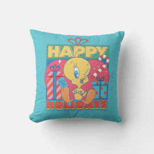 LOONEY TUNES™ TWEETY™ Happy Holidays Throw Pillow