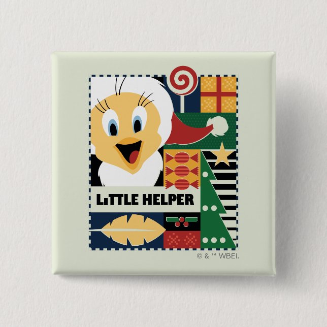 LOONEY TUNES™ TWEETY™ Little Helper Button (Front)