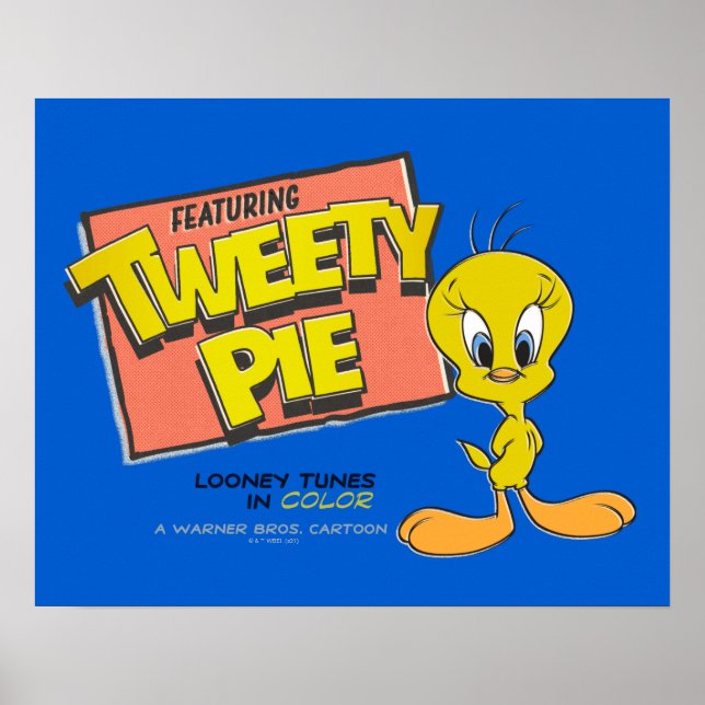 LOONEY TUNES™ TWEETY™ Retro Lobby Card Poster (Front)