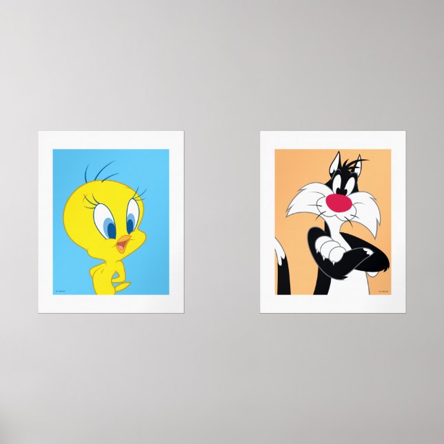 LOONEY TUNES™ TWEETY™ & Sylvester Wall Art Sets (Front)
