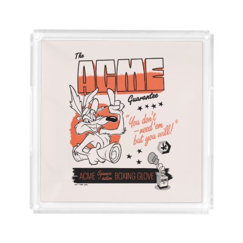 LOONEY TUNES  WILE E COYOTE ACME Boxing Glove Acrylic Tray