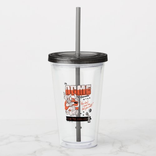 LOONEY TUNES  WILE E COYOTE ACME Boxing Glove Acrylic Tumbler