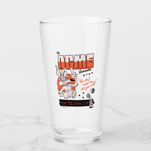 LOONEY TUNES  WILE E COYOTE ACME Boxing Glove Glass