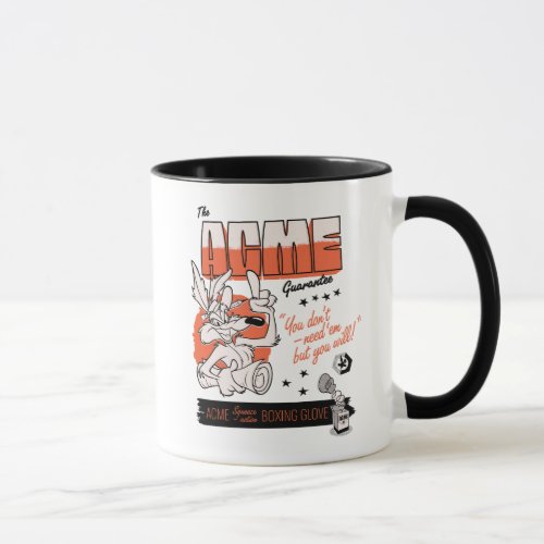 LOONEY TUNES  WILE E COYOTE ACME Boxing Glove Mug