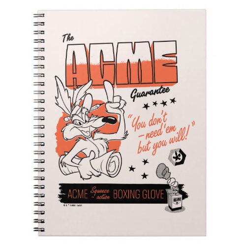 LOONEY TUNES  WILE E COYOTE ACME Boxing Glove Notebook