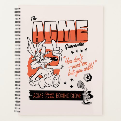 LOONEY TUNES  WILE E COYOTE ACME Boxing Glove Planner