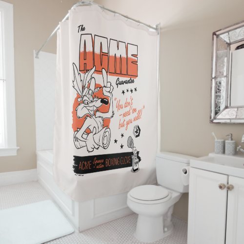 LOONEY TUNES  WILE E COYOTE ACME Boxing Glove Shower Curtain