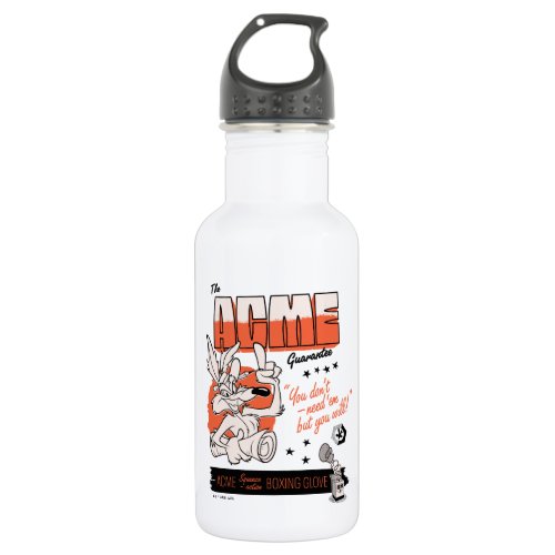 LOONEY TUNES  WILE E COYOTE ACME Boxing Glove Stainless Steel Water Bottle