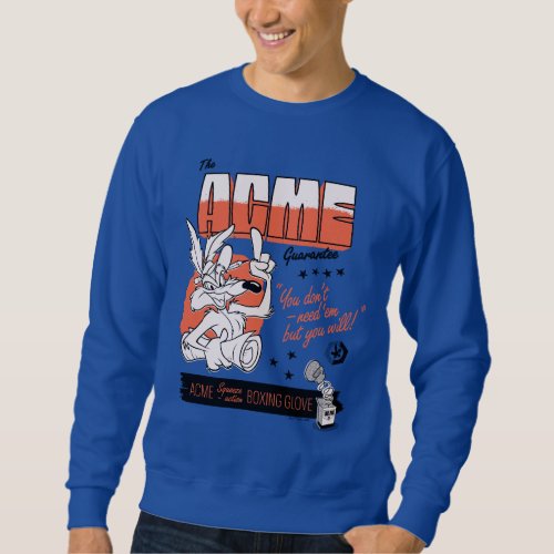 LOONEY TUNES  WILE E COYOTE ACME Boxing Glove Sweatshirt