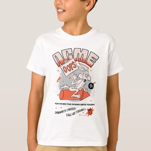 LOONEY TUNES  WILE E COYOTE ACME Dynamite T_Shirt
