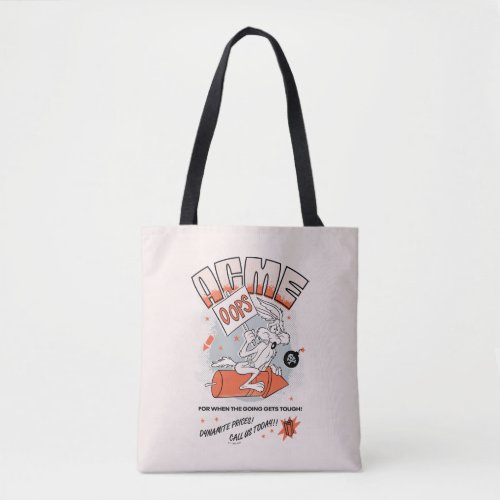 LOONEY TUNES  WILE E COYOTE ACME Dynamite Tote Bag