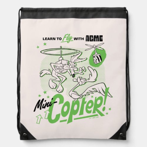 LOONEY TUNESâ  WILE E COYOTEâ Acme Mini_Copter Drawstring Bag