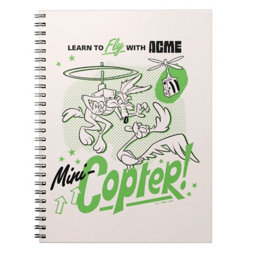LOONEY TUNES  WILE E COYOTE Acme Mini_Copter Notebook
