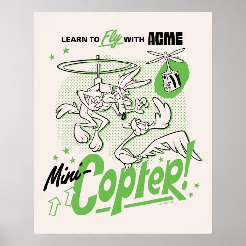 LOONEY TUNESâ  WILE E COYOTEâ Acme Mini_Copter Poster
