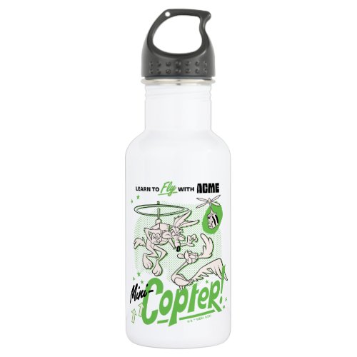 LOONEY TUNES  WILE E COYOTE Acme Mini_Copter Stainless Steel Water Bottle