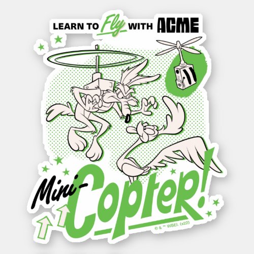 LOONEY TUNESâ  WILE E COYOTEâ Acme Mini_Copter Sticker