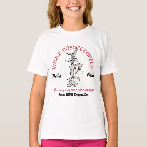 LOONEY TUNES  WILE E COYOTE Daily Fresh Coffee T_Shirt