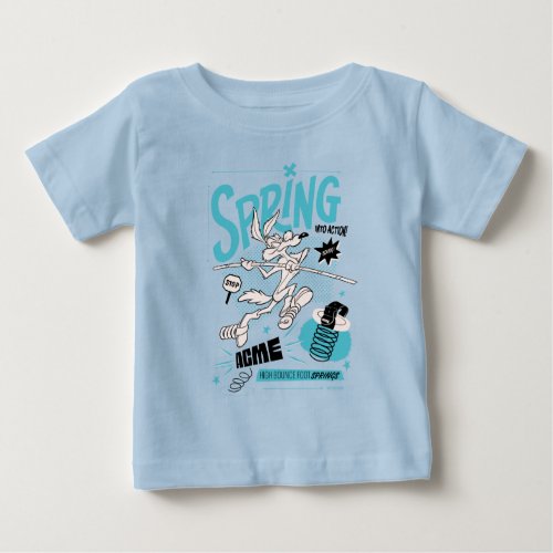 LOONEY TUNES  WILE E COYOTE Spring Into Action Baby T_Shirt