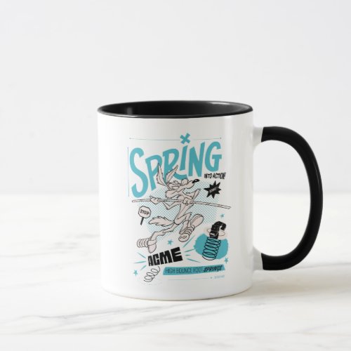 LOONEY TUNES  WILE E COYOTE Spring Into Action Mug