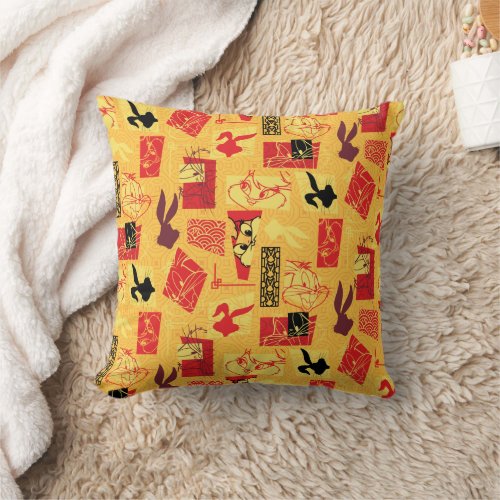 LOONEY TUNESâ  Year of the Rabbit Pattern Throw Pillow