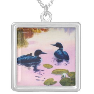 Loons At Twilight Necklace