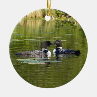 Loons Ceramic Ornament