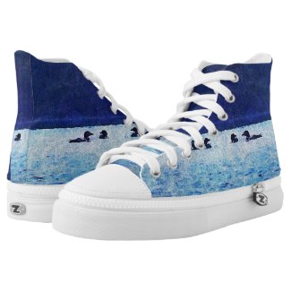 Loons On The Lake High Top Sneakers