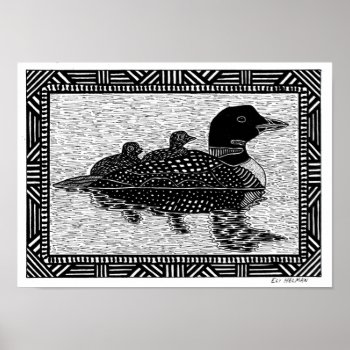 Loons Poster by elihelman at Zazzle