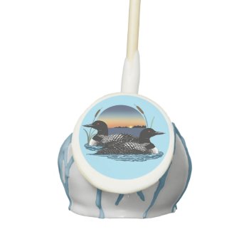 Loons Sunset Blue Cake Pops by tigressdragon at Zazzle