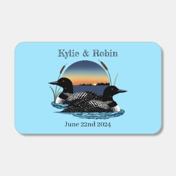 Loons Sunset Blue Matchboxes by tigressdragon at Zazzle