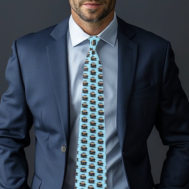 Loons Sunset Blue Neck Tie (Creator Uploaded)