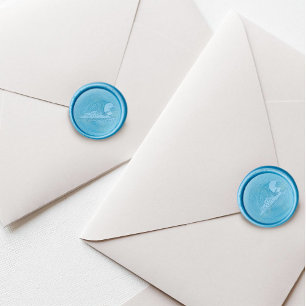 Loons Sunset Blue Wax Seal Sticker