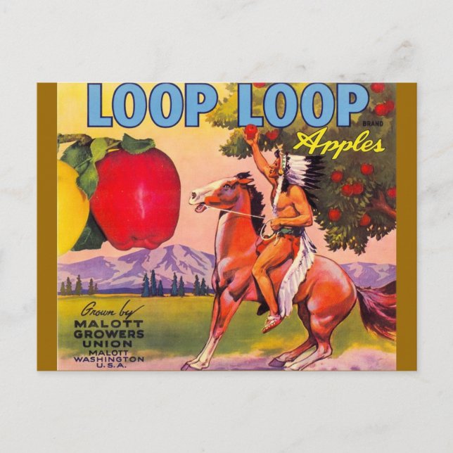 Loop Loop Apples Postcard (Front)