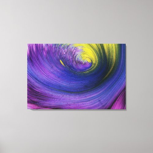 Loop Wave Abstract Art Canvas Print