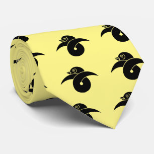 Looped wild goose neck tie