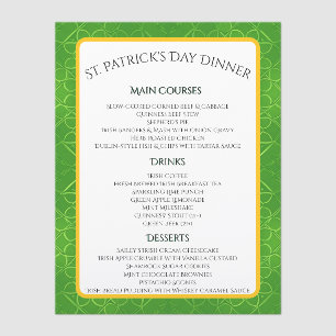 Loops of Limerick Menu