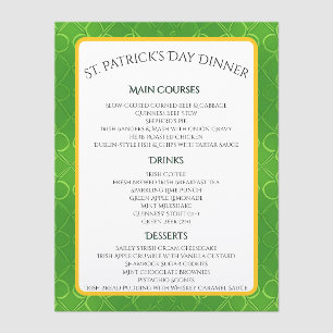 Loops of Limerick Menu