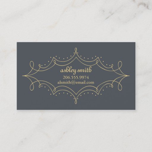 Customizable Loopy Frame Calling Cards Business Card