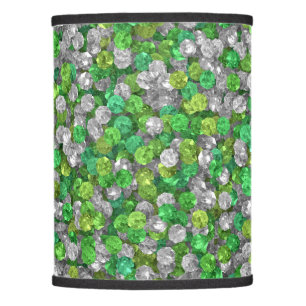 Loose Emerald Gemstones Lamp Shade
