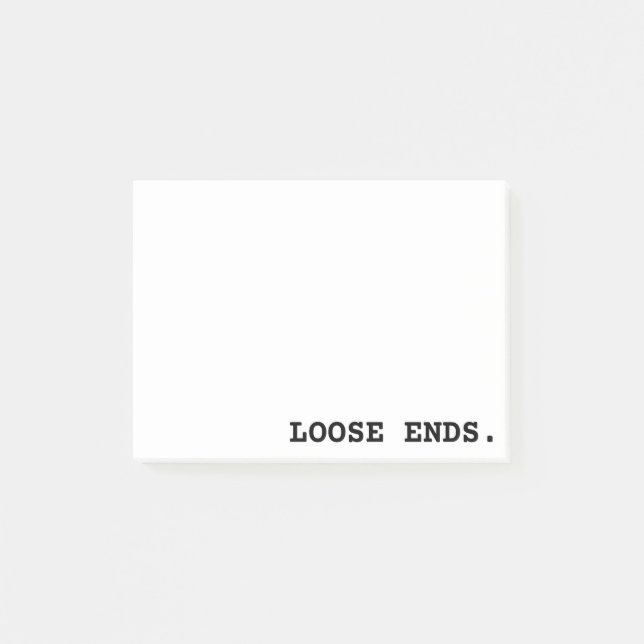 Loose Ends Minimalist Office Notes (Front)