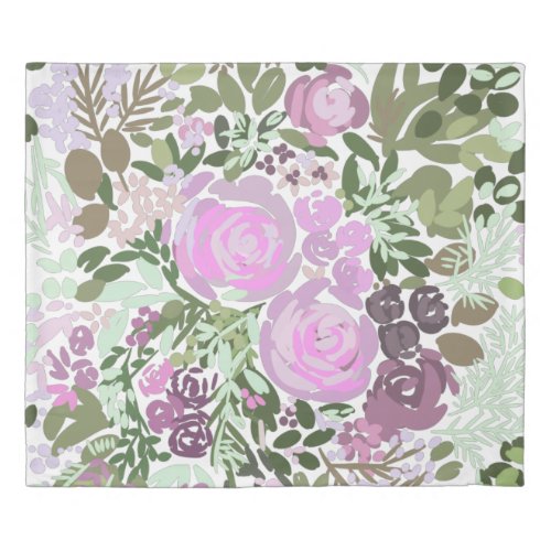 Loose florals duvet cover