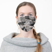 Loose Granite Rock Adult Cloth Face Mask (Worn)