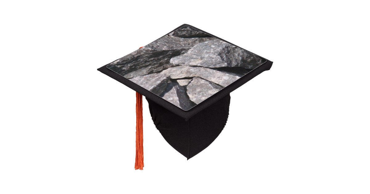 Graduation Hat Rocks Loose Granite Rock Graduation Cap Topper | Zazzle