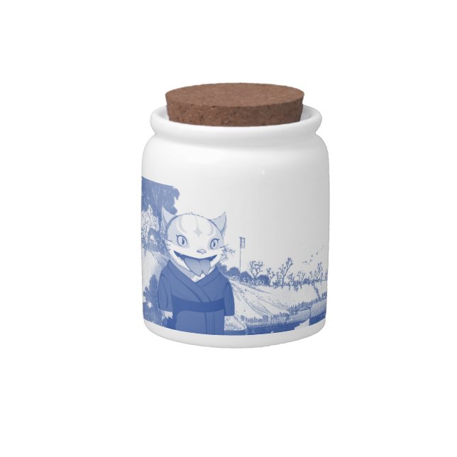 Loose leaf tea or sugar container  candy jar (Front)