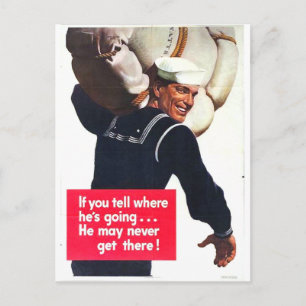 Loose Lips 1 Postcard