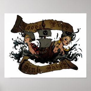 Loose Lips Sink Ships Poster