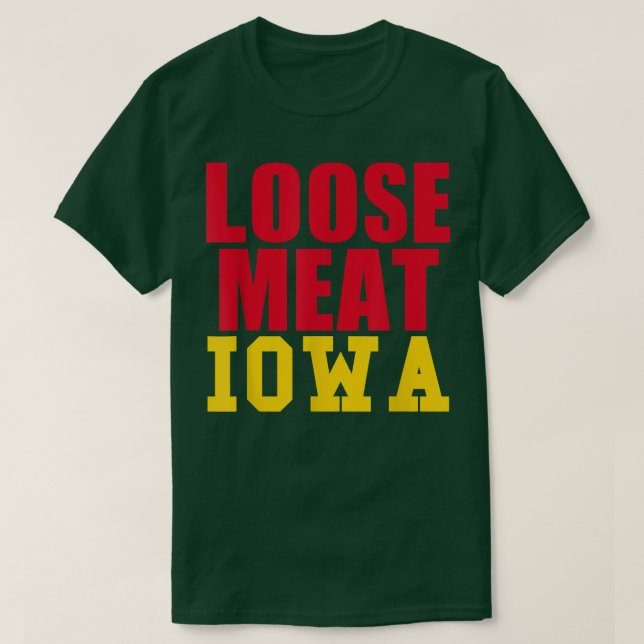Loose Meat Iowa Food Sandwich State Favorite Histo T-Shirt (Design Front)