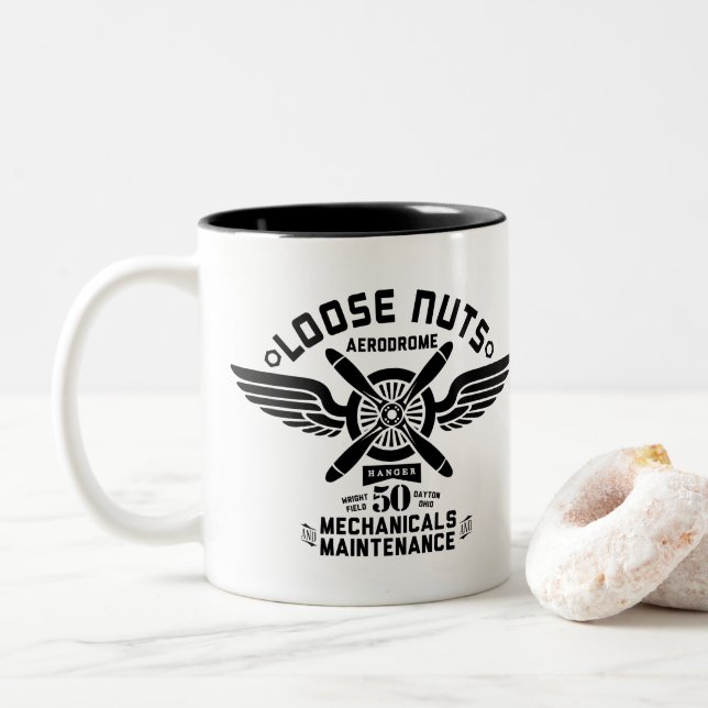 Loose Nuts Aerodrome Mug (With Donut)