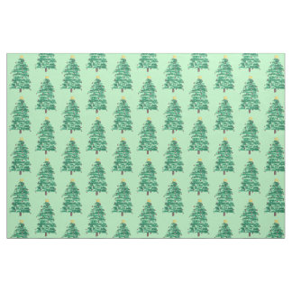 Loose Painting Christmas Tree Pattern Fabric